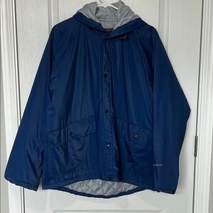 Vintage Stearns Dry Wear Mens Wateeprrof Rain Coat Jacket Blue Size Medium